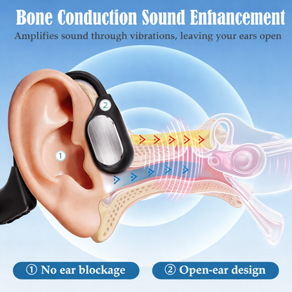🌎Ends Today: 83% OFF!⏰👂Revitalize your ears again💖 💥 LIMITED TIME OFFER!🔥Advanced Bone Conduction Smart Hearing Headphones